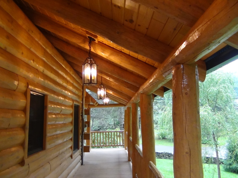 Entry Lights Rustic Porch Santa Barbara by Steven Handelman