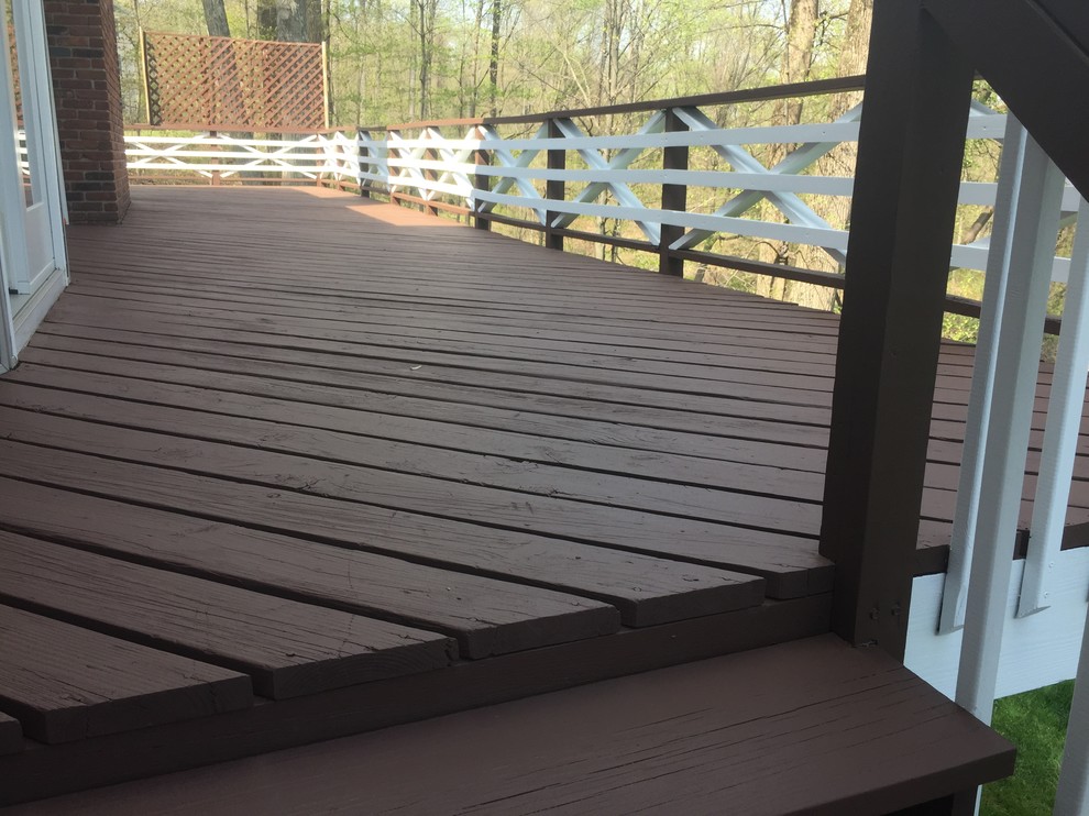 Exterior Power washing and Painting Traditional Porch New York