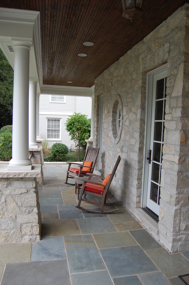 Idéer för att renovera en vintage veranda, med takförlängning