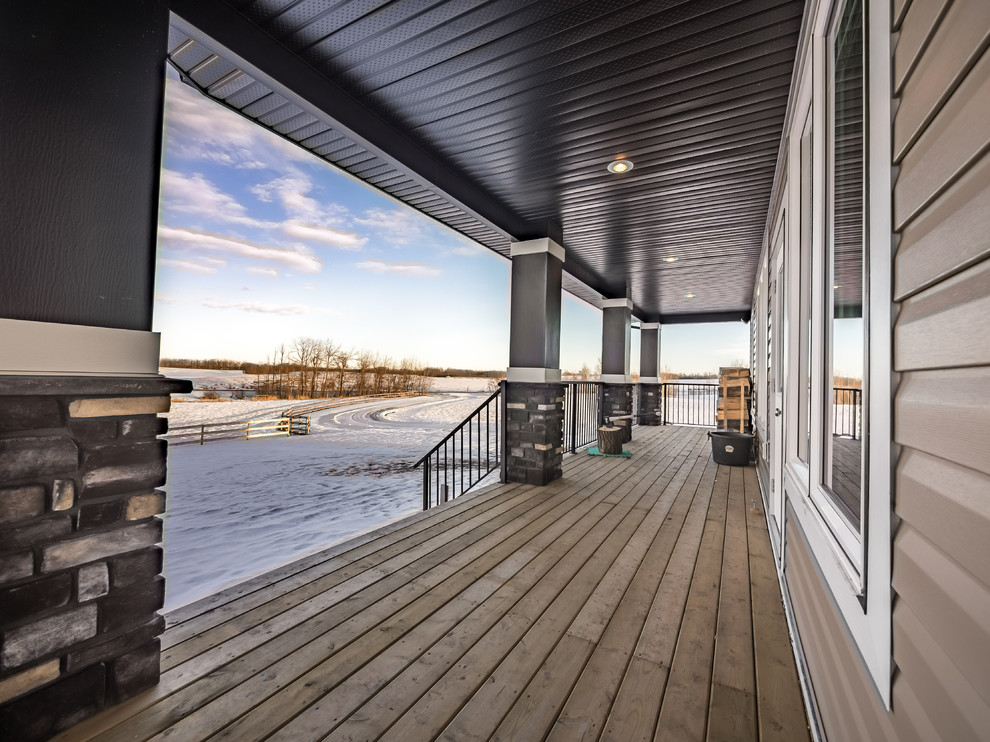 Exteriors Contemporary Porch Calgary by Colbray Homes