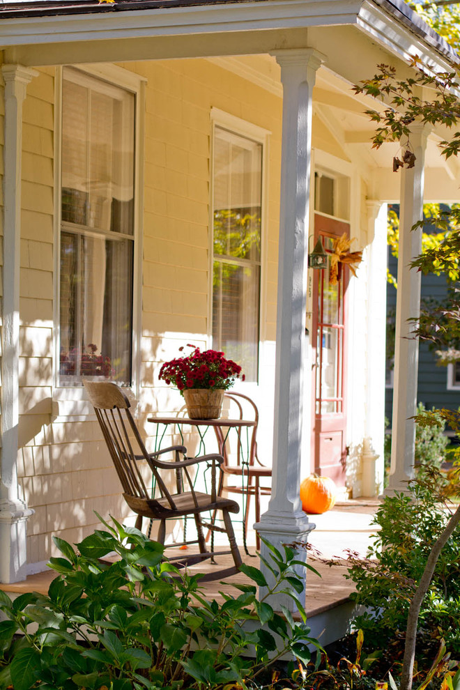 This is an example of a traditional front porch design in New York.