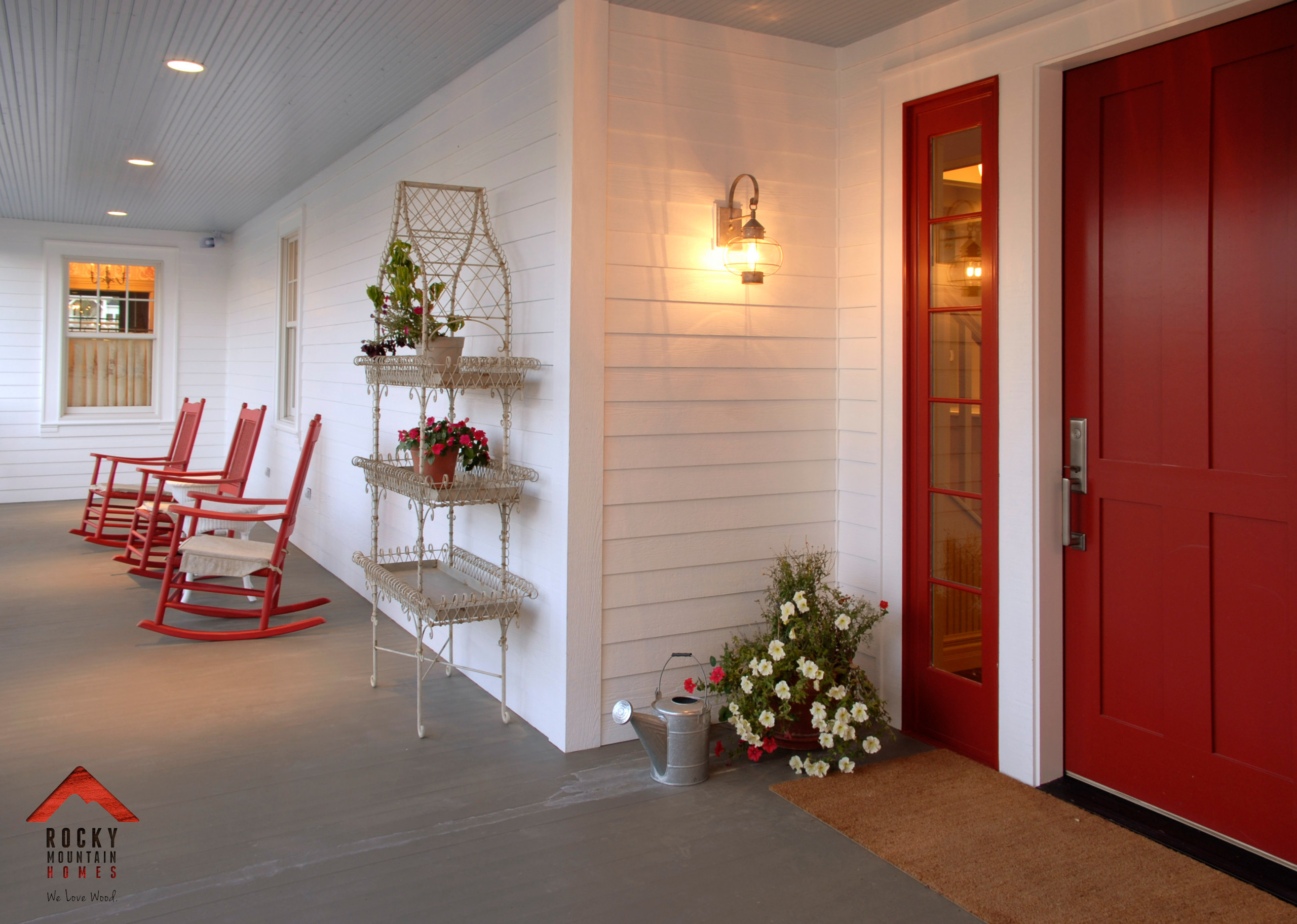 75 Farmhouse Red Porch Ideas You'll Love - January, 2024