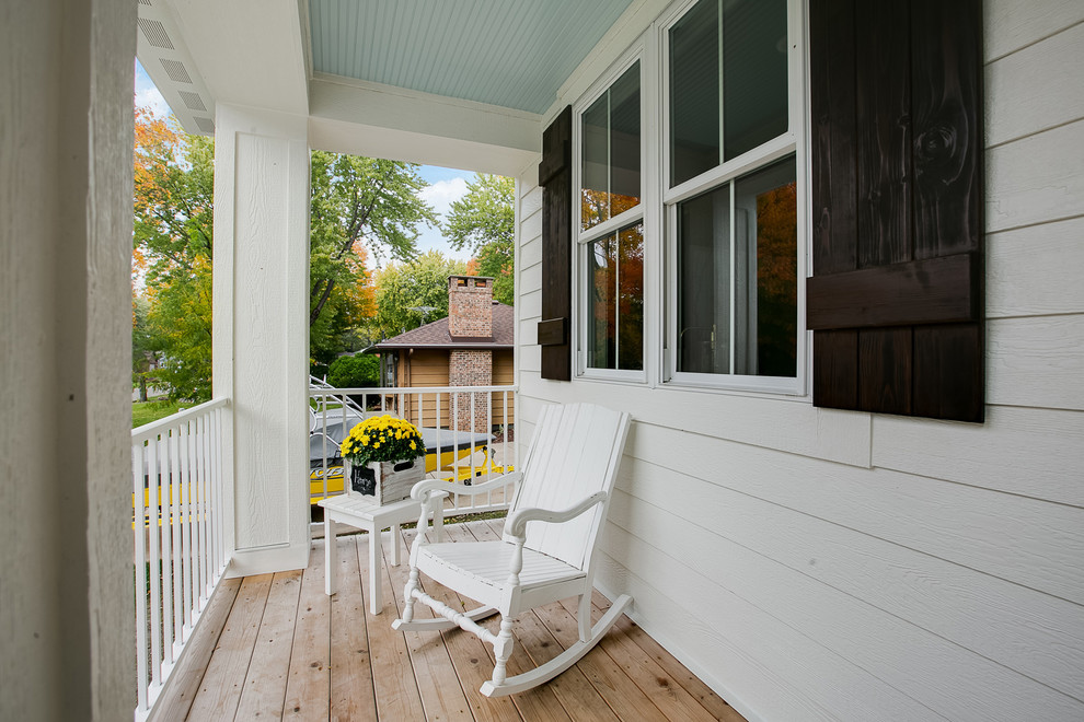 Exempel på en lantlig veranda