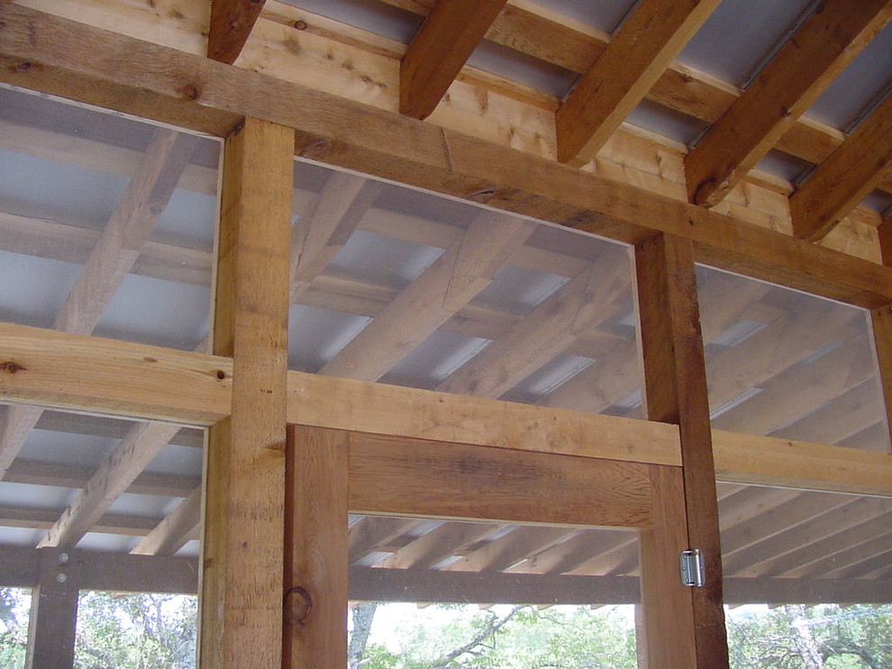 Inspiration for a rustic porch remodel in Austin
