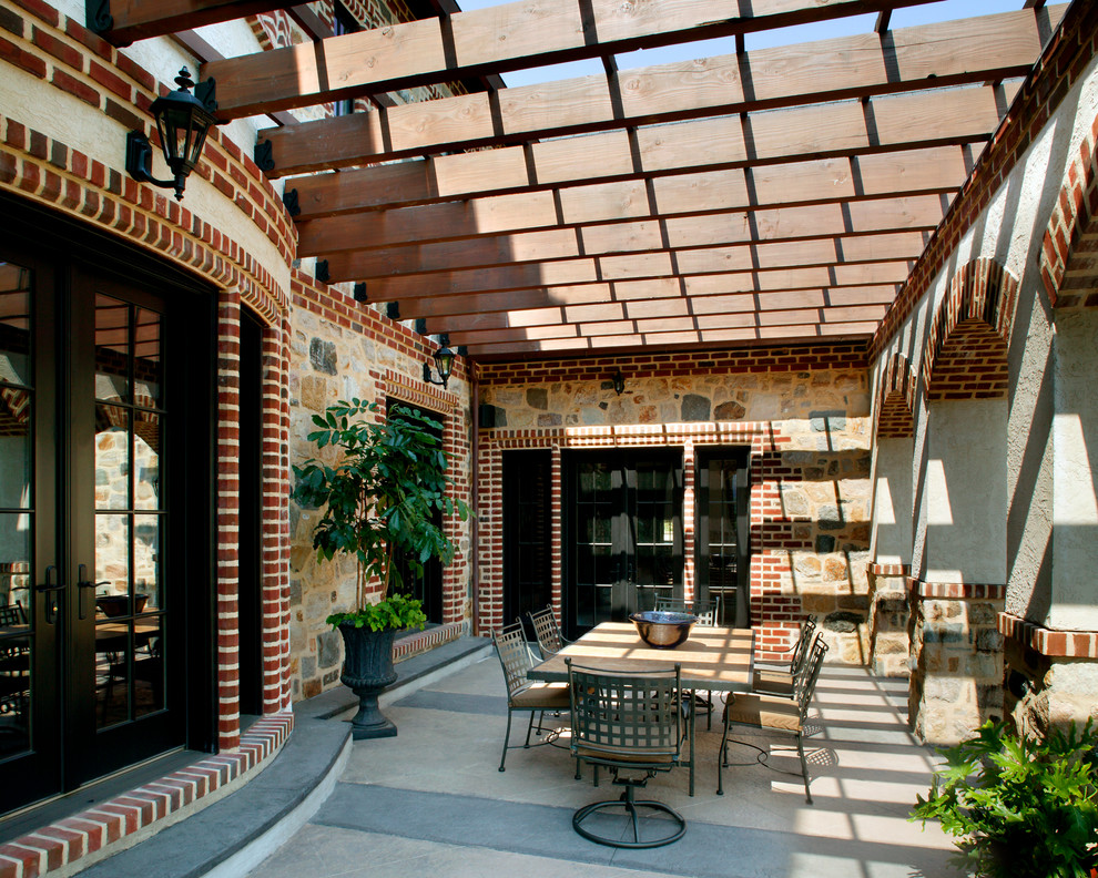 French Country Estate Traditional Porch Other by Bernardon Houzz