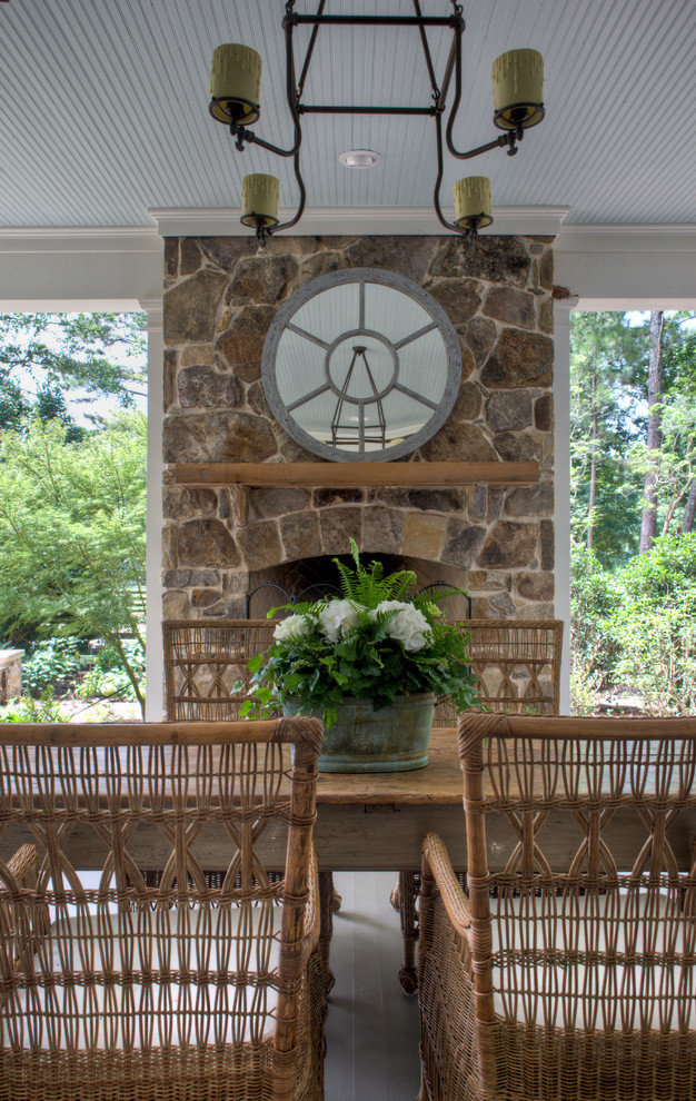This is an example of a country veranda in Atlanta.