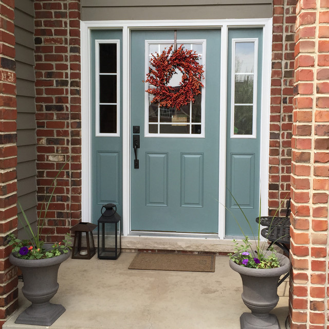 Front Door Contemporary Verandah Chicago by CHAD ESSLINGER