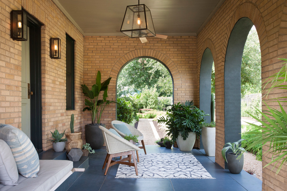 Eclectic porch photo in Austin