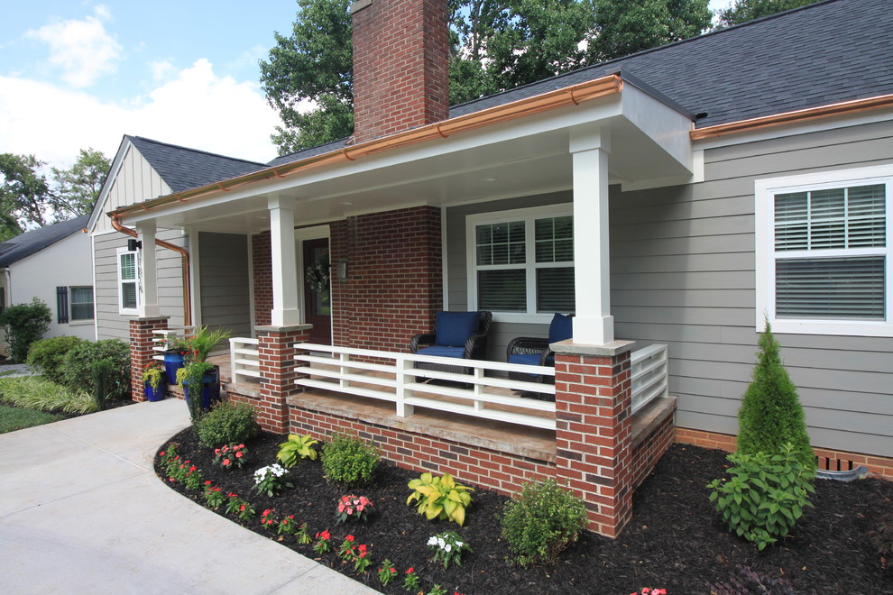 Front Porch Extension in North Main Transitional Porch Other by
