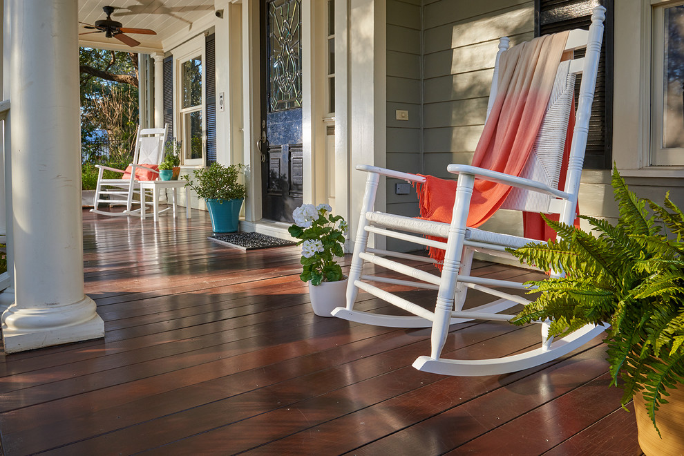 Front Porch Seating Area Traditional Porch Other by Flood Wood