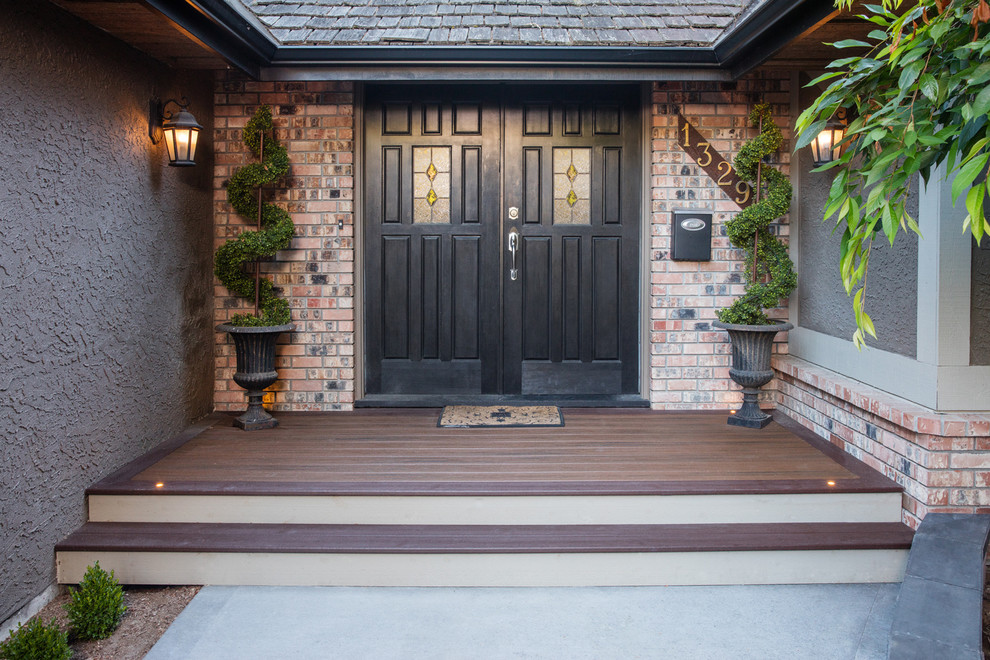 Front Porch With Accent Lighting Modern Porch Vancouver by XMT