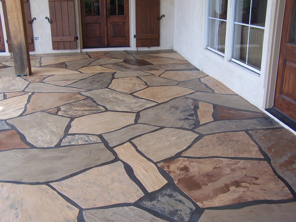 Gallery Rustic Porch New Orleans by Decorative Concrete