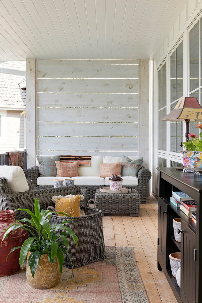 Inspiration för en lantlig veranda