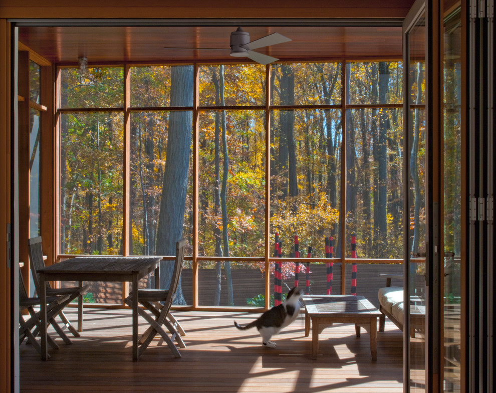 This is an example of a rustic porch design in DC Metro.