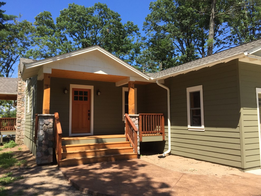 Half Round Gutters Rustico Portico Altro di Advantage Seamless