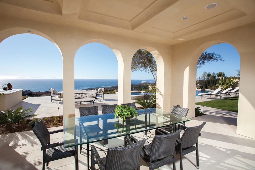 This is an example of a mediterranean veranda in Orange County.