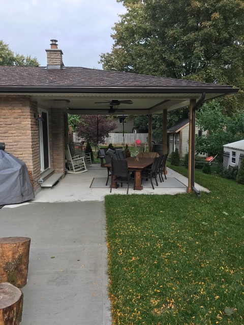 Hip Roof Extension - Contemporary - Verandah - Toronto - by SteveBuilt ...