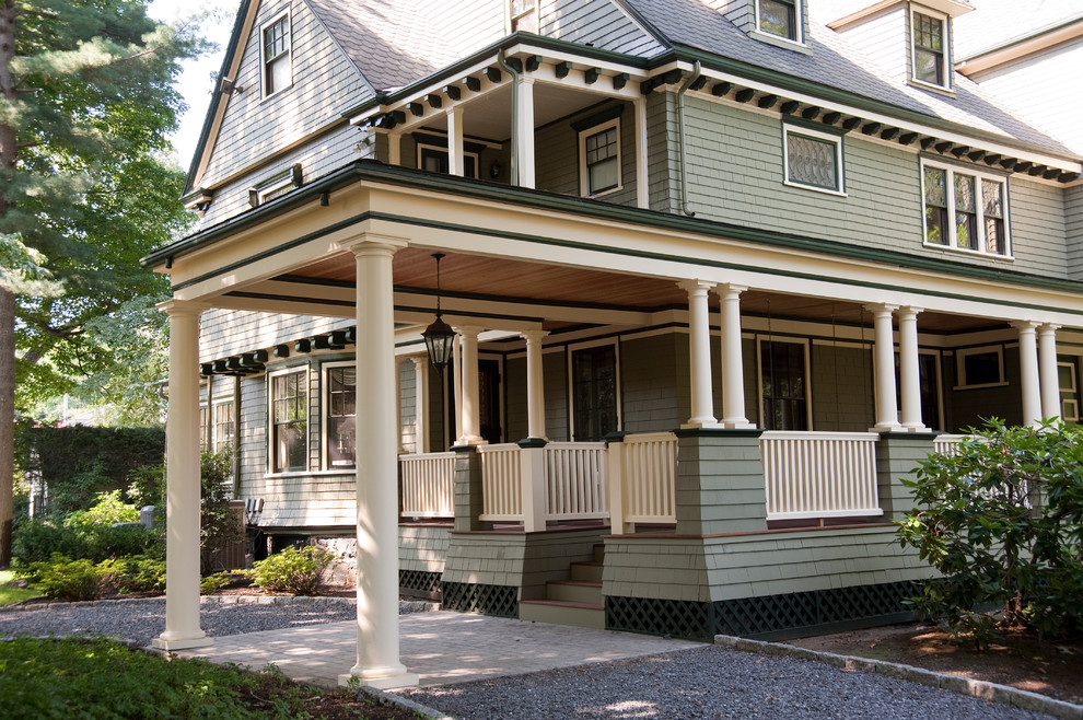 Historic Victorian Porch Rebuild Craftsman Porch Boston by Don
