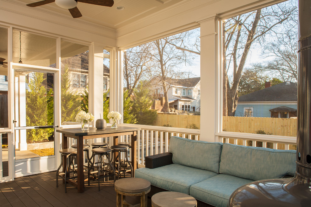 Historic Whole House Renovation Screened Porch Craftsman Porch