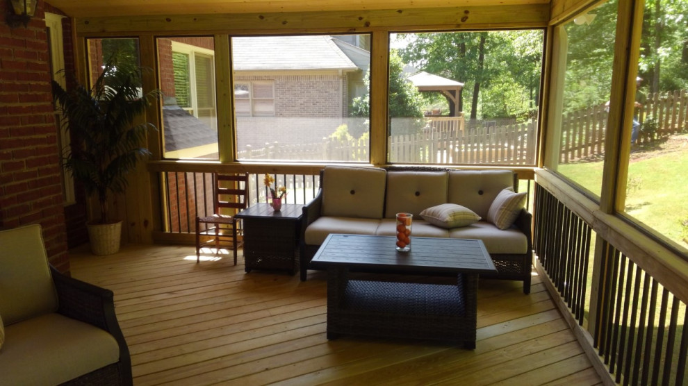Hoover AL Deck & Screened Porch Combo in Lake Crest Rustic Verandah Birmingham by