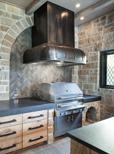 Kuhlman Summer Kitchen Grill & Hood Industriel Porche Kuhlman Summer Kitchen Grill & Hood Industriel Porche