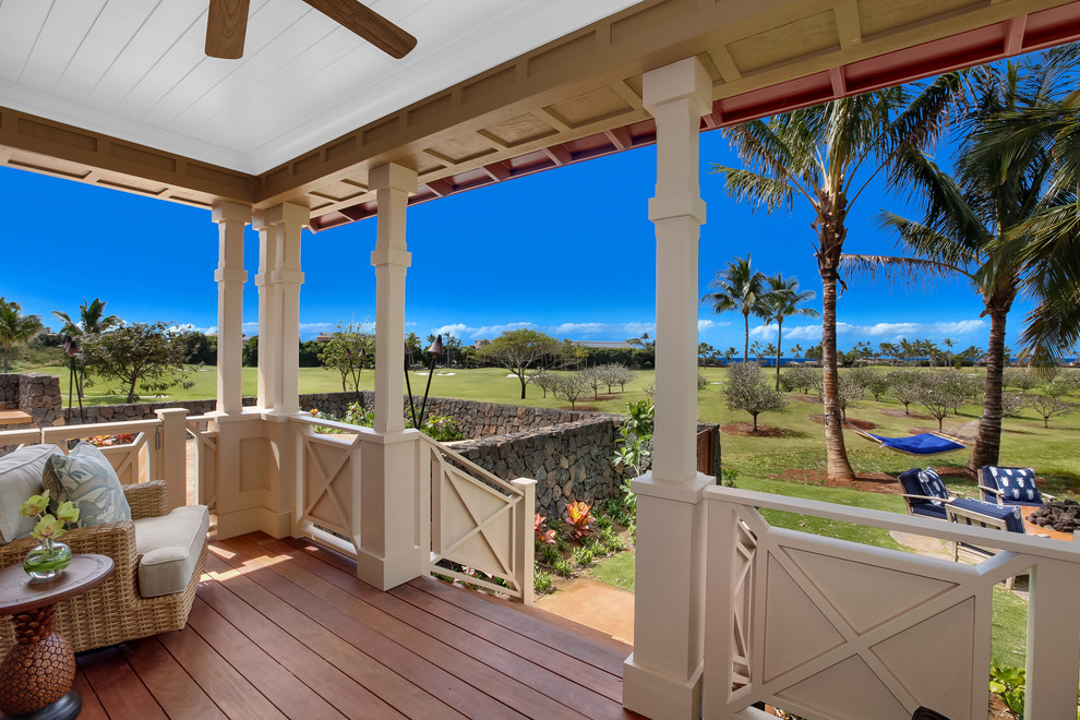Kukui'ula, Hawaii Tropical Porch Hawaii by Bassman Blaine Home