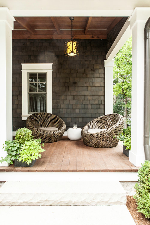 35 Back Porch Ideas to Upgrade Your Outdoor Living Experience - Colorful and inviting back porch design ideas featuring outdoor furniture, greenery, and cozy decorations to help you create your dream outdoor haven right at home. Click to explore 35 amazing back porch ideas! 