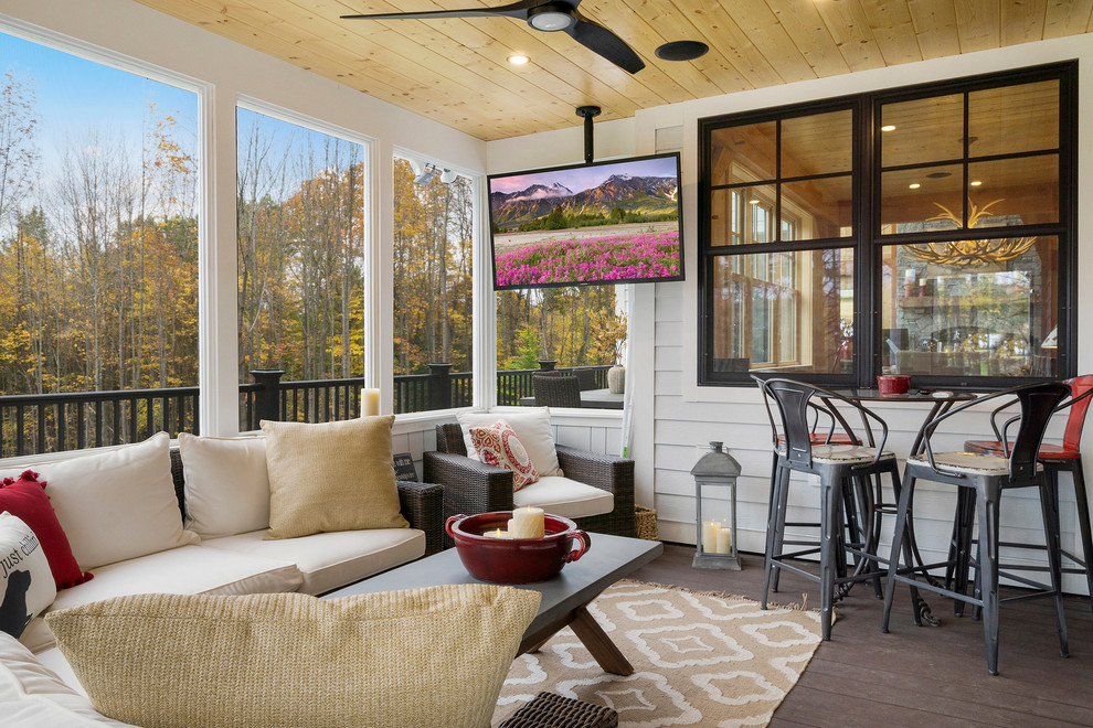 Ludlow, Vermont Ski Home (T01058) Rustic Porch Boston by