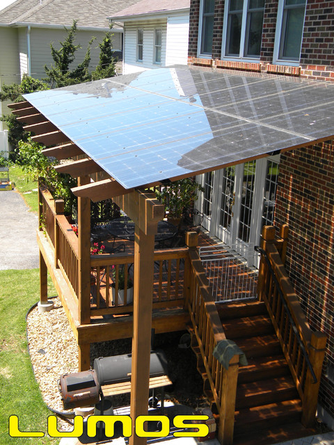 Lumos Lsx Patio Porch Canopy Awnings, Solar Panel Patio Cover