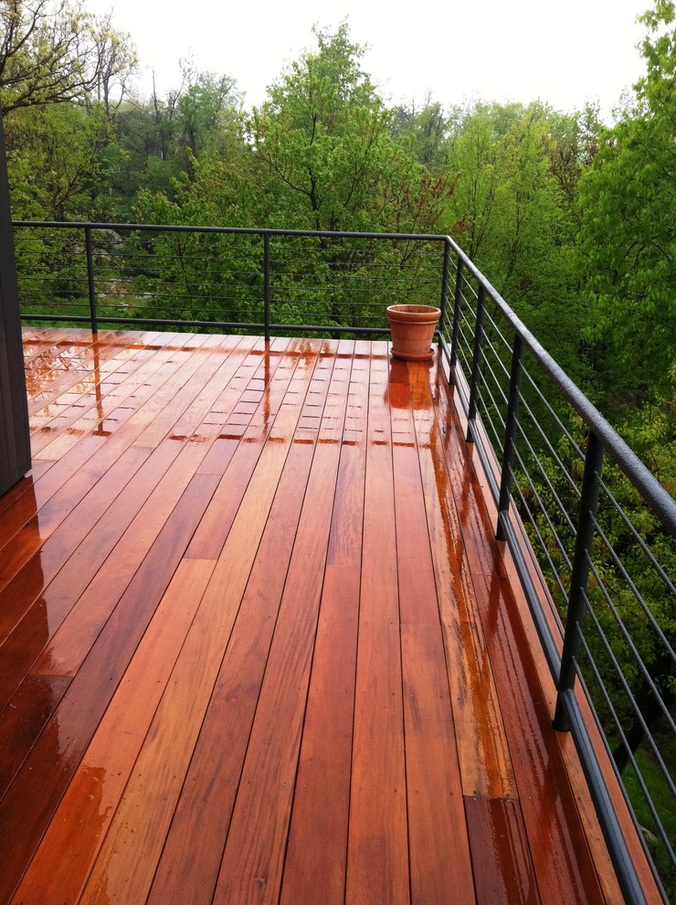 Mataverde Garapa Hardwood Deck Contemporary Porch New York by