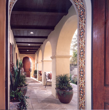 Photo of a mediterranean veranda in Orange County.