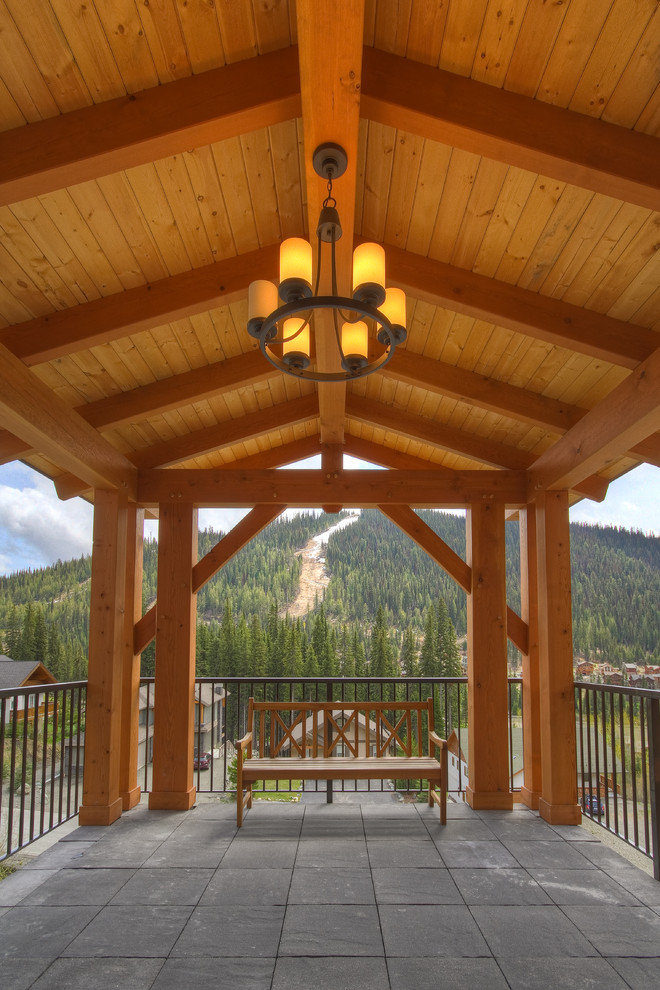 This is an example of a classic veranda in Vancouver.