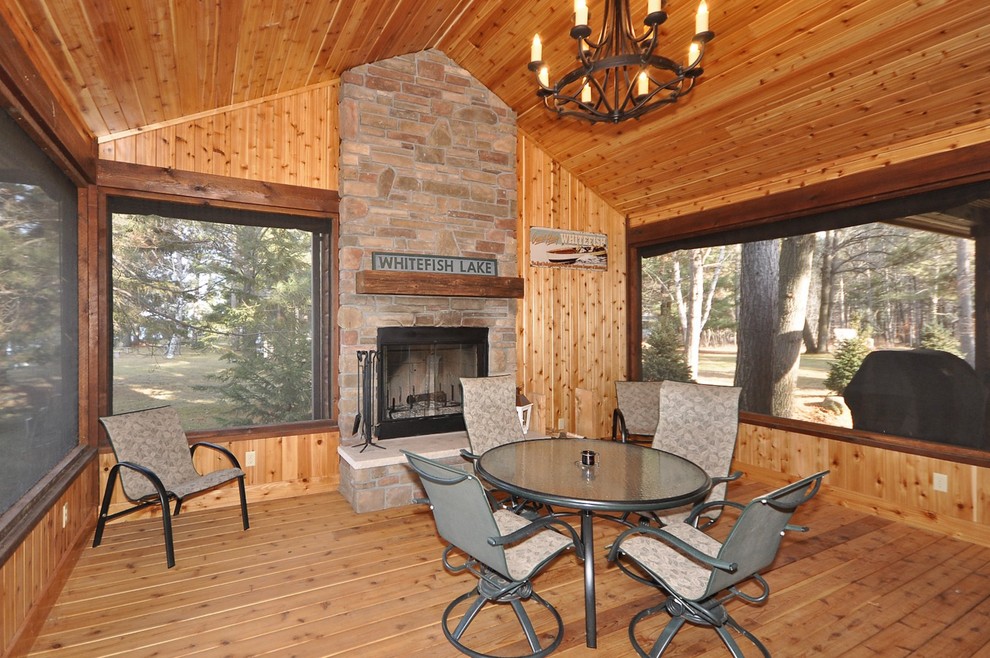 New Cabin, Up North Traditional Porch Minneapolis by Habitat