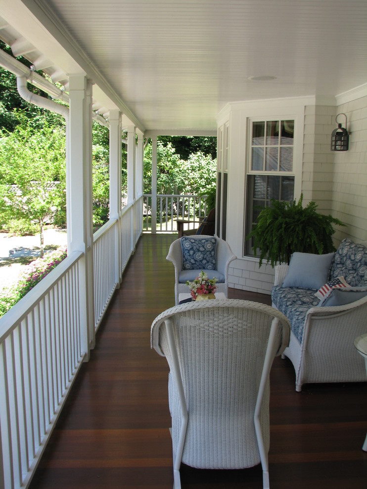 New England Farmhouse Restored and Expanded - Traditional - Porch - New ...