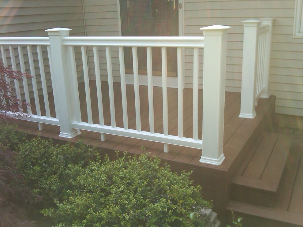 New Front Porch Composite Decking and Rail - Traditional - Porch - New ...