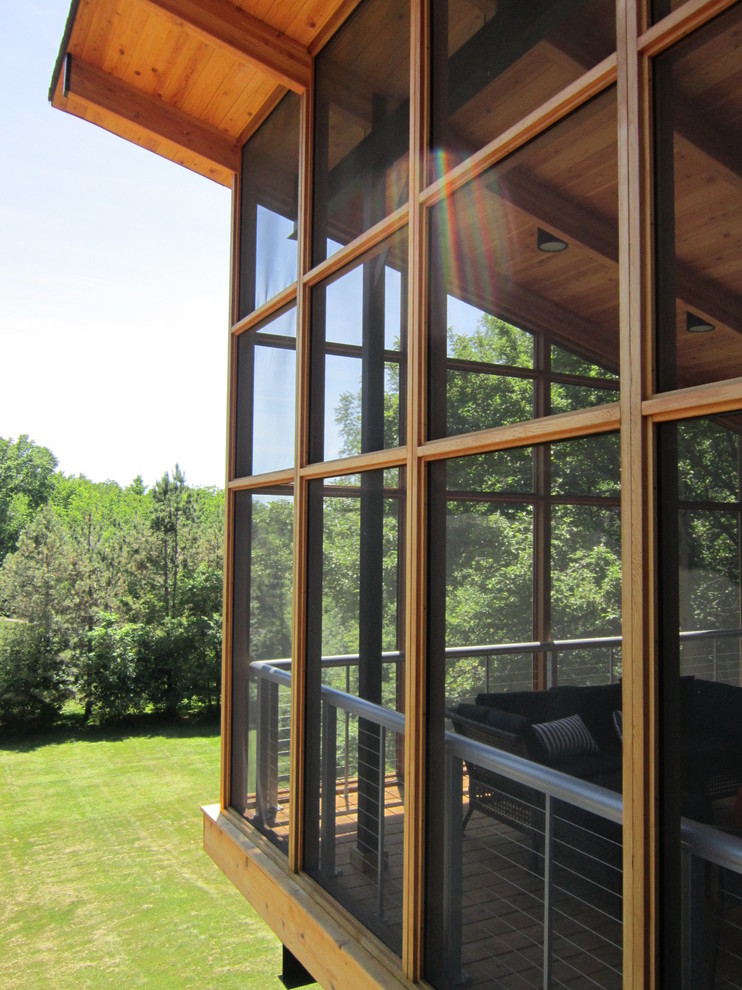 new screened porch - Modern - Porch - Detroit - by Lewis Greenspoon ...