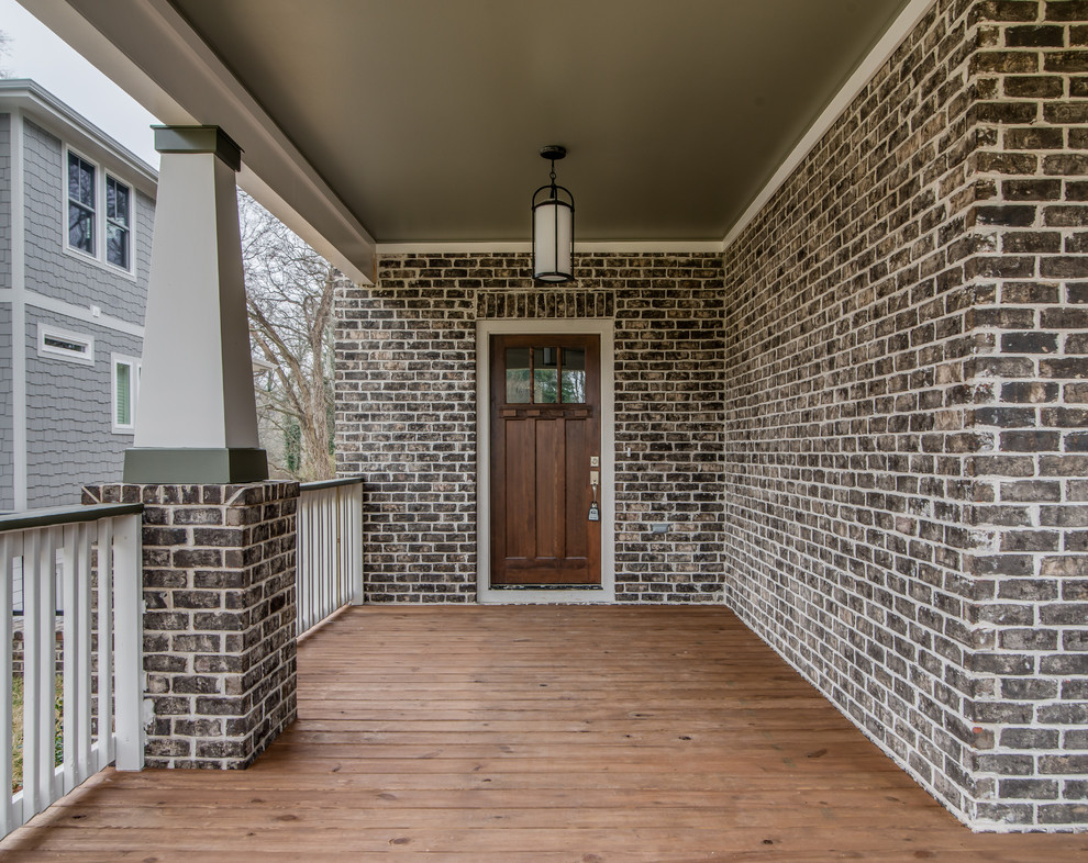 Mid-sized transitional porch photo in Nashville