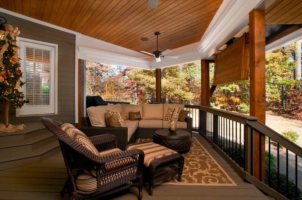 Open Back Porches - Transitional - Porch - Atlanta - by Atlanta Decking ...