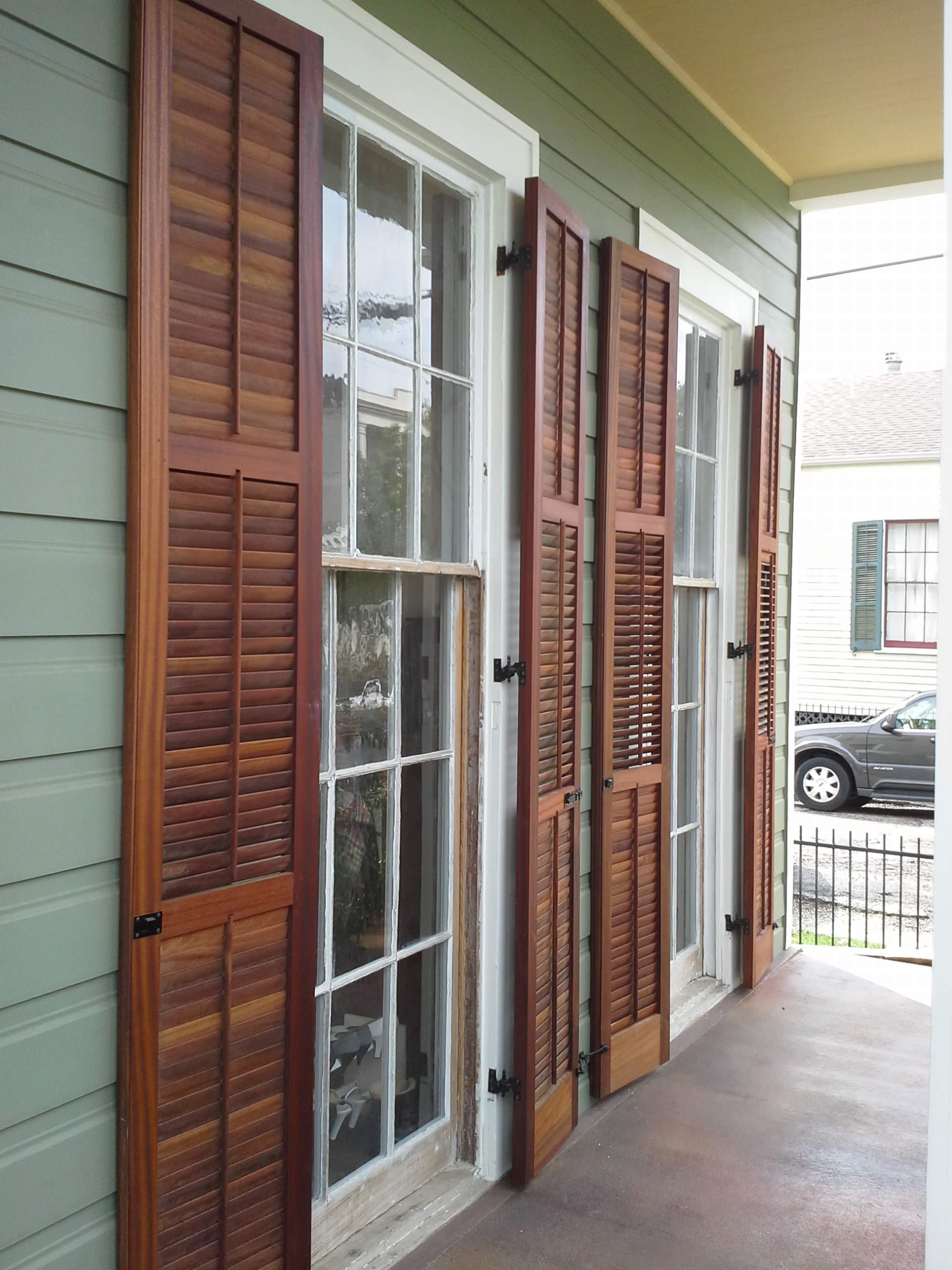 Louvered Shutter Door