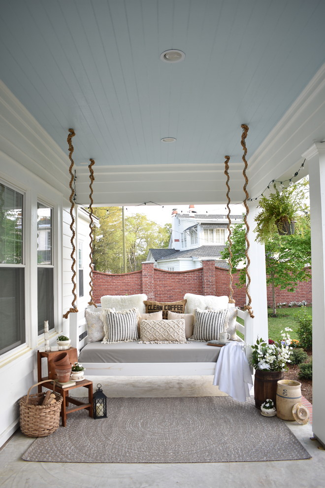 Exempel på en lantlig veranda