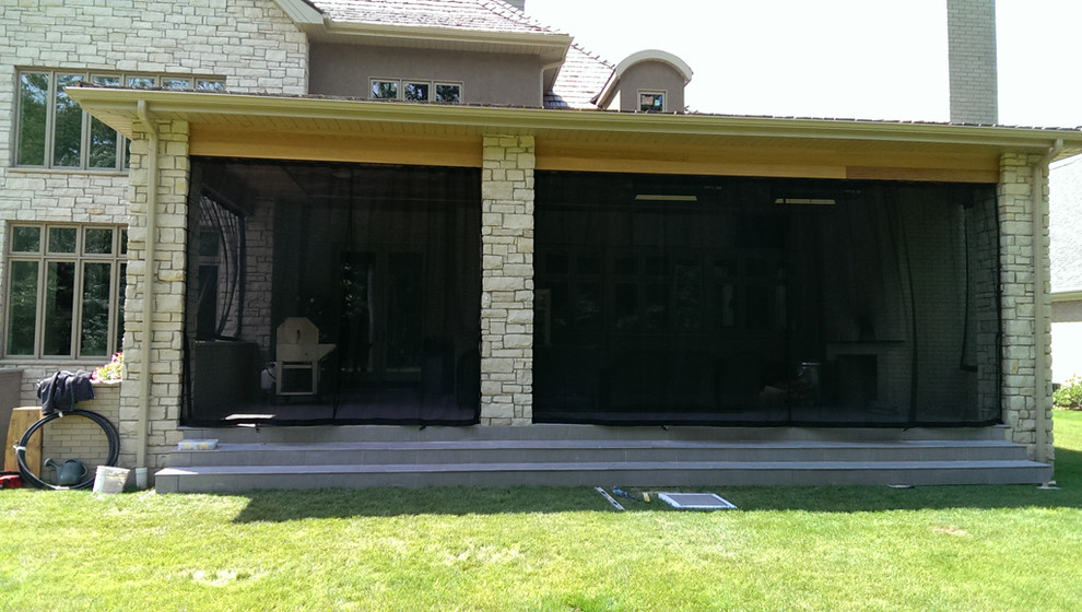 Outdoor Curtains/Mosquito Drapes/Porch Screens Contemporary Veranda