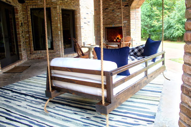 Outdoor Custom Twin or Crib Mattress Bed Porch Swing Daybeds - Craftsman -  Verandah - Other - by James and James Furniture | Houzz AU