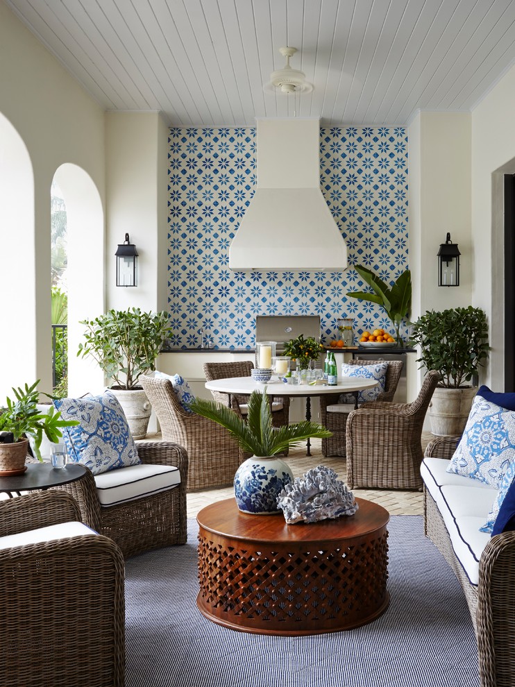Outdoor Lanai And Grill With, Outdoor Rugs Naples Florida
