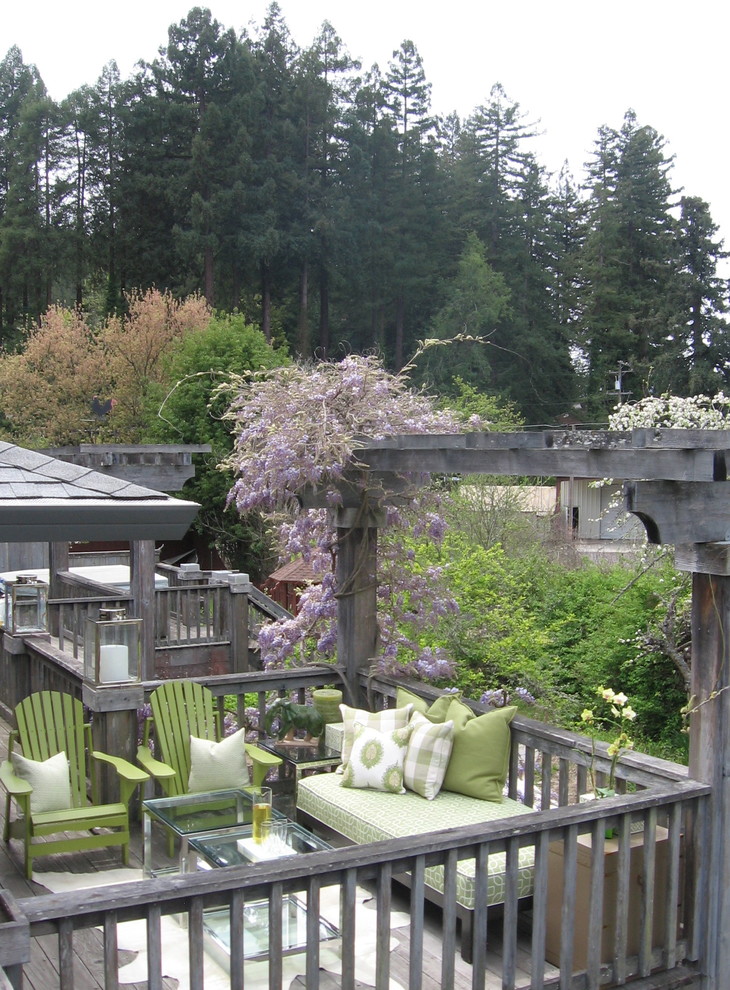 Inspiration for an eclectic veranda in San Francisco.