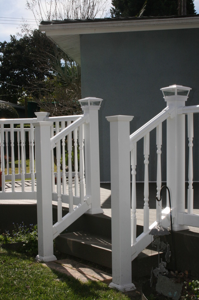 This is an example of a traditional porch design in Orange County.