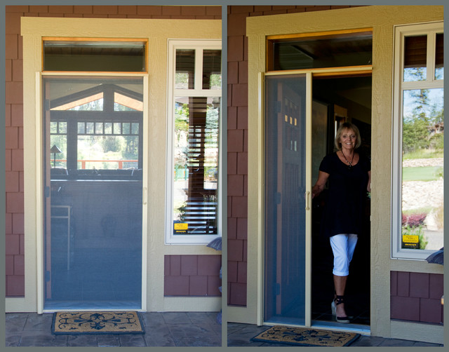 Phantom Retractable Screen Doors Modern Veranda Houston von The