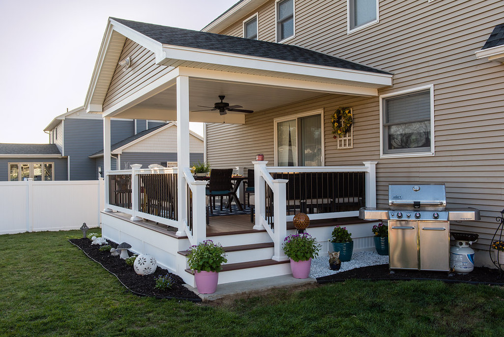Porch with Recessed Lighting Modern Porch Boston by The Decksperts Houzz