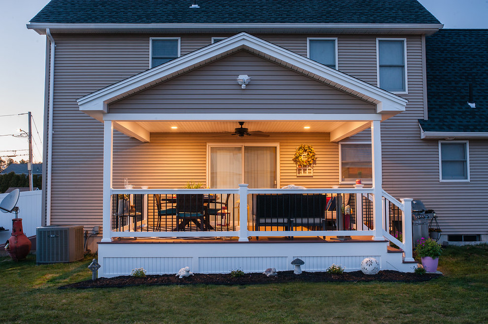 Porch with Recessed Lighting Modern Porch Boston by The Decksperts Houzz
