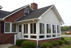 Bild på en vintage veranda