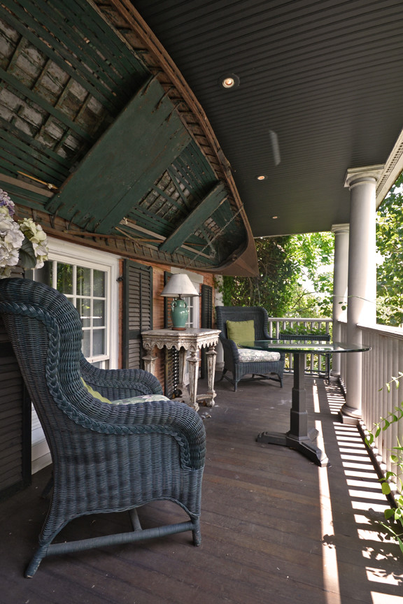 Inspiration för en lantlig veranda